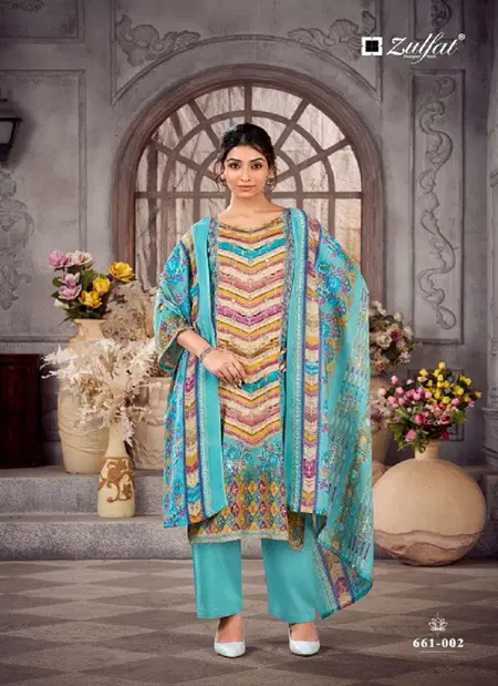 Aayat Vol 17 by Zulfat Rayon Digital Printed Dress Material Exporters In India